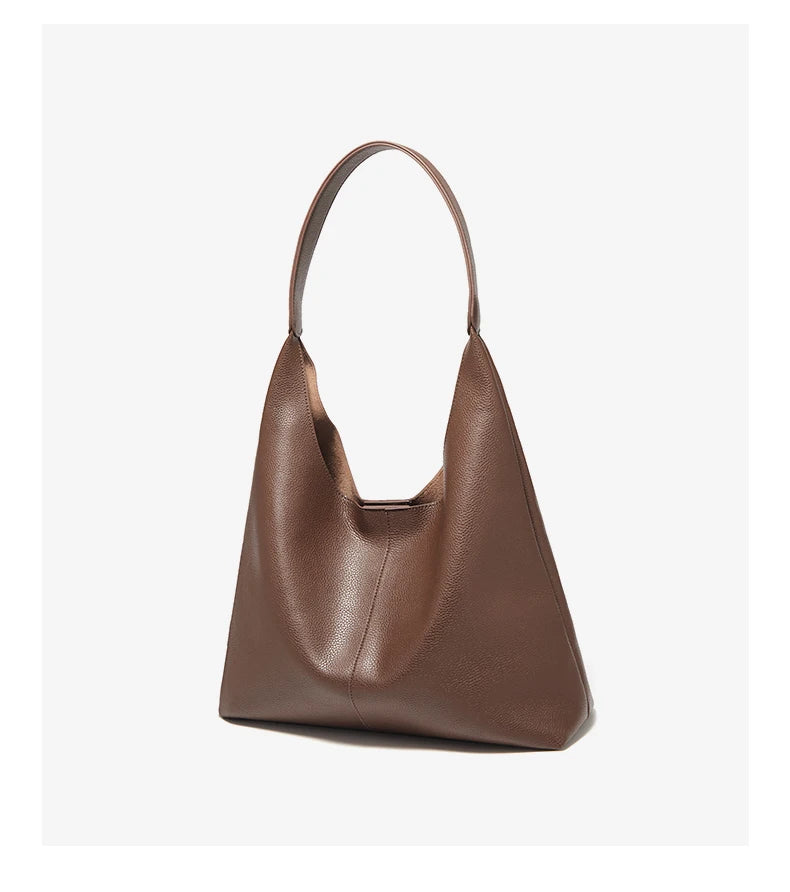 FOXER Minimalism Split Leather Women Shoulder Underarm Bag 2026 New Solid Casual Hobo Bag Female Daliy Tote Bag Purse