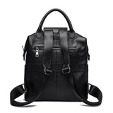 100% Genuine Cowhide Leather Women Backpack Large Capacity School Back Pack Female Casual Travel Bagpack Rucksacks for Girls Sac