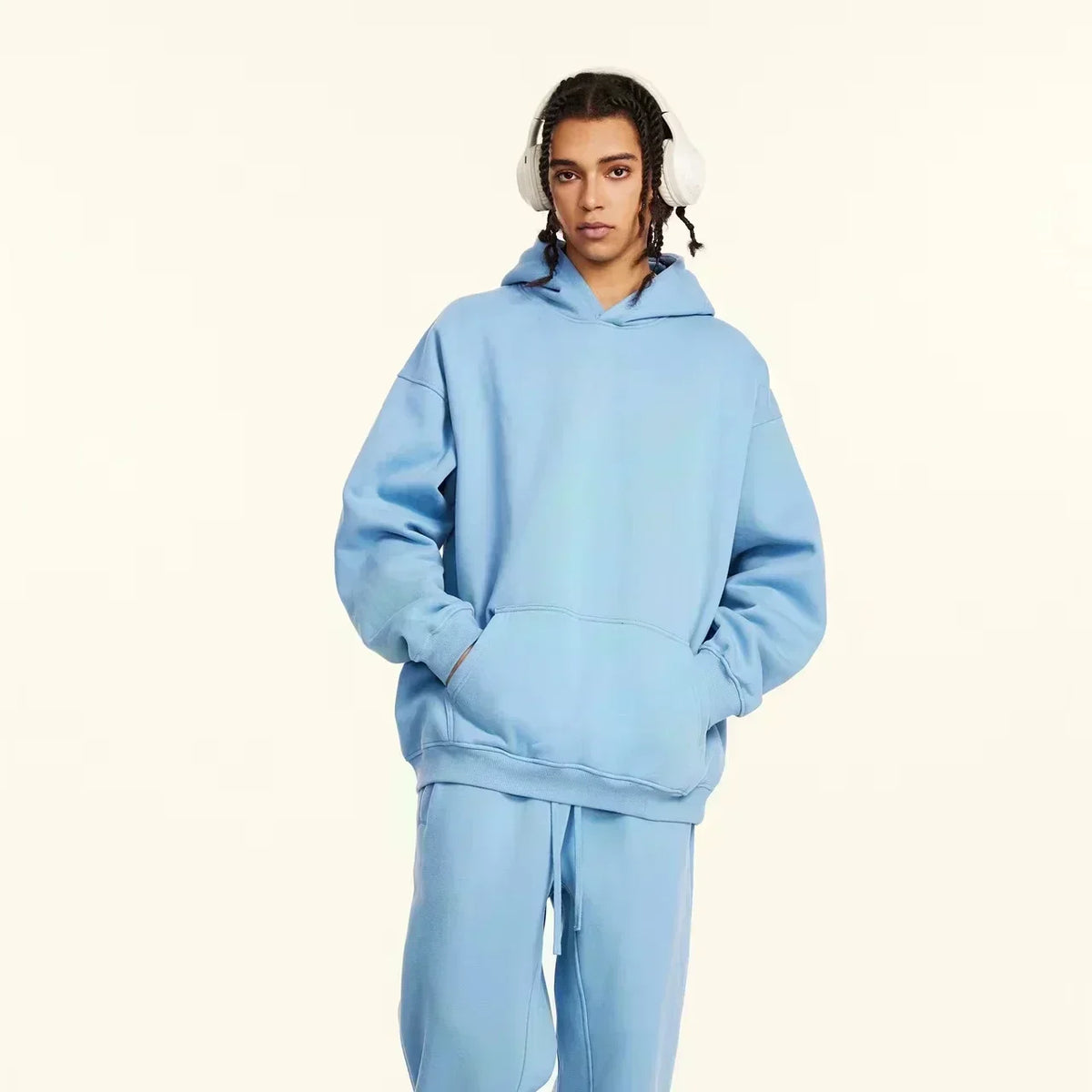 Unisex Relaxed-Fit Pullover Hoodie