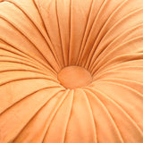 Pleated Velvet Pumpkin Cushion – Lumbar & Sofa Support