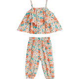 Girls' Floral Vest & Anti-Mosquito Suit