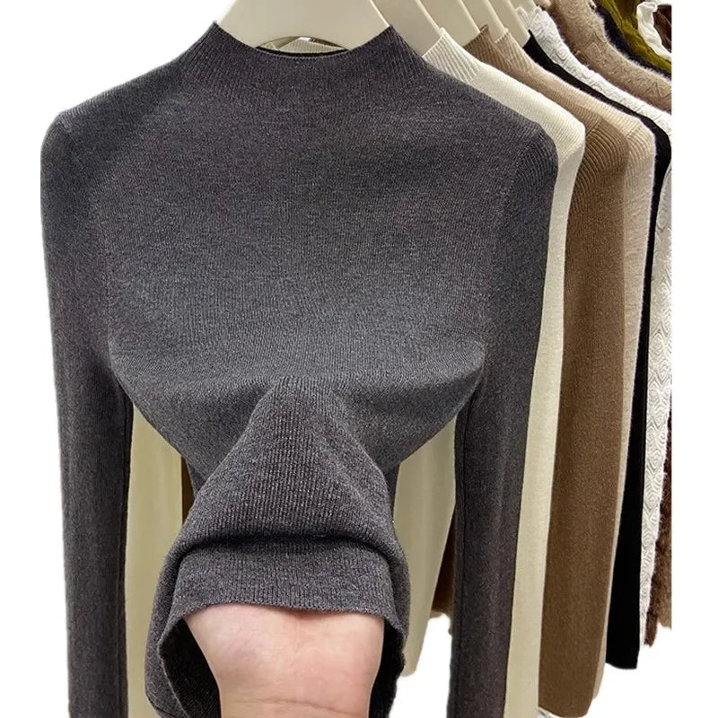 Women’s Slim Fit Knitted Turtleneck Sweater