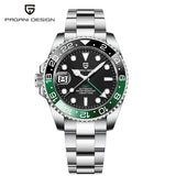 New PAGANI DESIGN 40MM GMT Mechanical Wristwatch Sapphire Ceramic Bezel Automatic Watch Stainless Steel 100M Waterproof Watches