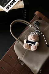 Premium Semi-handmade First-layer Cowhide Bowling Bag Portable Shoulder Large Shell Bag Commuting Temperament Versatile