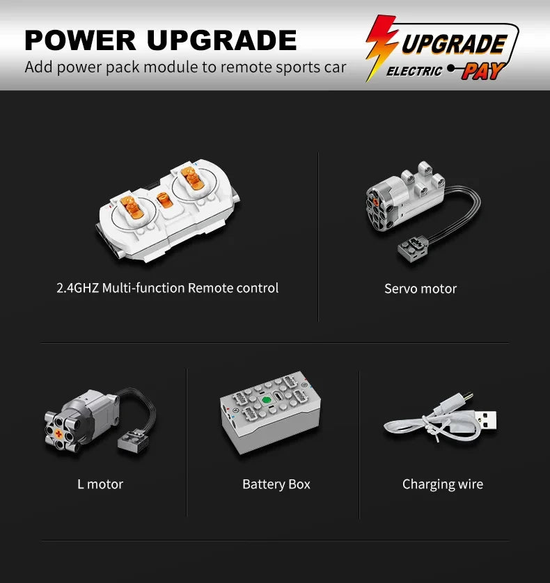 Technical Super Speed Sports Car Building Block Model Remote Control Vehicle Assemble Brick Desk Decor Toys for Kid Adult Gift