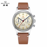Seagull 1963 International Edition Watch for Men Chronograph Manual Winding Mechanical Watches Original ST1901 38mm Pilot Clock