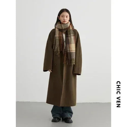 Retro Double-Sided Woolen Overcoat