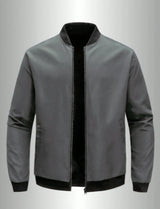 Men's Lightweight Zip-Up Baseball Collar Jacket