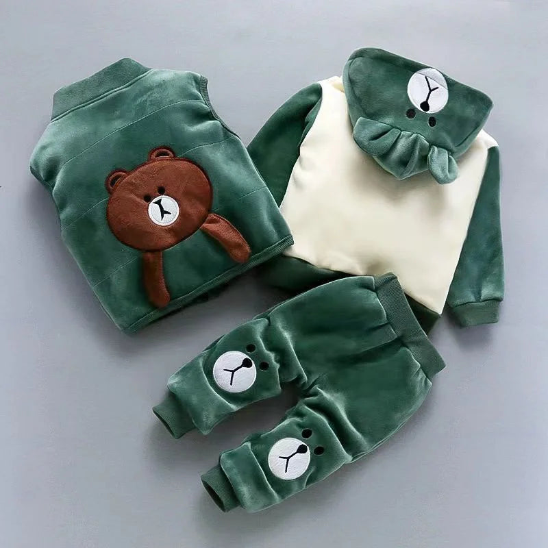 Children’s 3-Piece Padded Cartoon Outfit