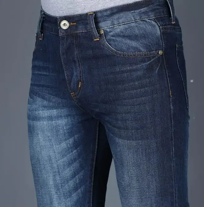 Men's Flared Jeans with Mid-Rise Waist