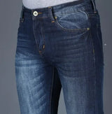 Men's Flared Jeans with Mid-Rise Waist