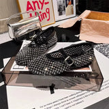 Rhinestone Mary Jane Mesh Ballet Flats
