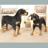 Lifelike Dog Plush Toy 70cm Giant Realistic Animals Stuffed Rottweiler Dog Plush Toys Home Decoration Gift For Children