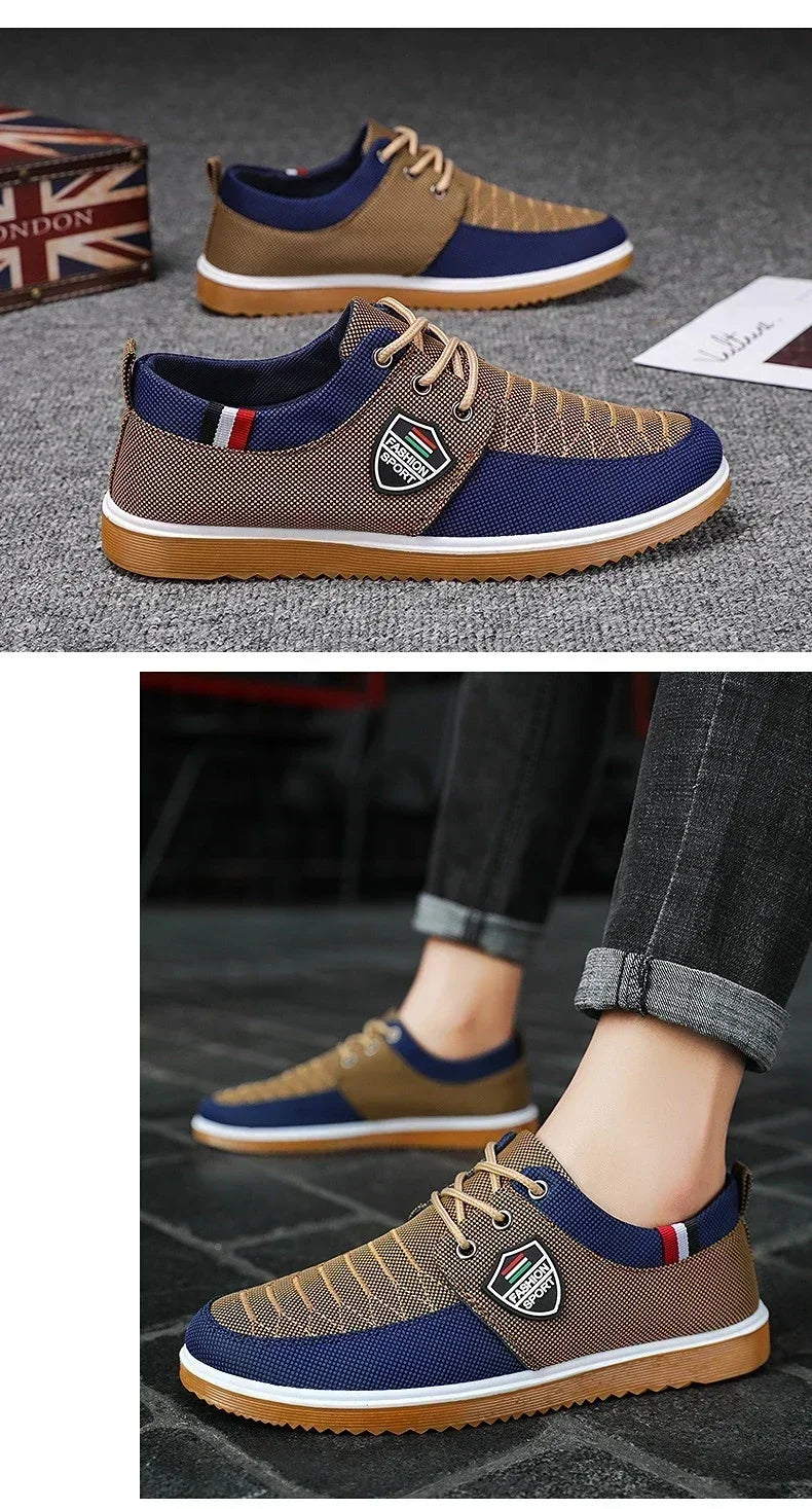 Best Selling Men's casual shoes Vulcanized Work loafers Mesh Lightweight Man sports shoes Canvas Shoes for Men