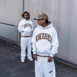 Men's Leopard Print Hoodie & Pants Set