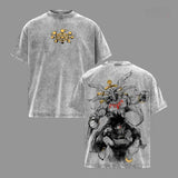 Jujutsu Kaisen Mahoraga Graphic T-Shirt — Fushiguro Megumi Washed Cotton Tee