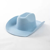 USPOP Wide Brim Wool Cowboy Hat – Unisex Felt Fedora