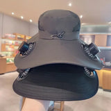 Solar-Powered Cooling Bucket Hat | UPF 50+ Wide Brim