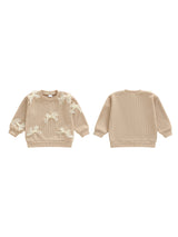 Girl’s 3D Tulle Bow Sweatshirt