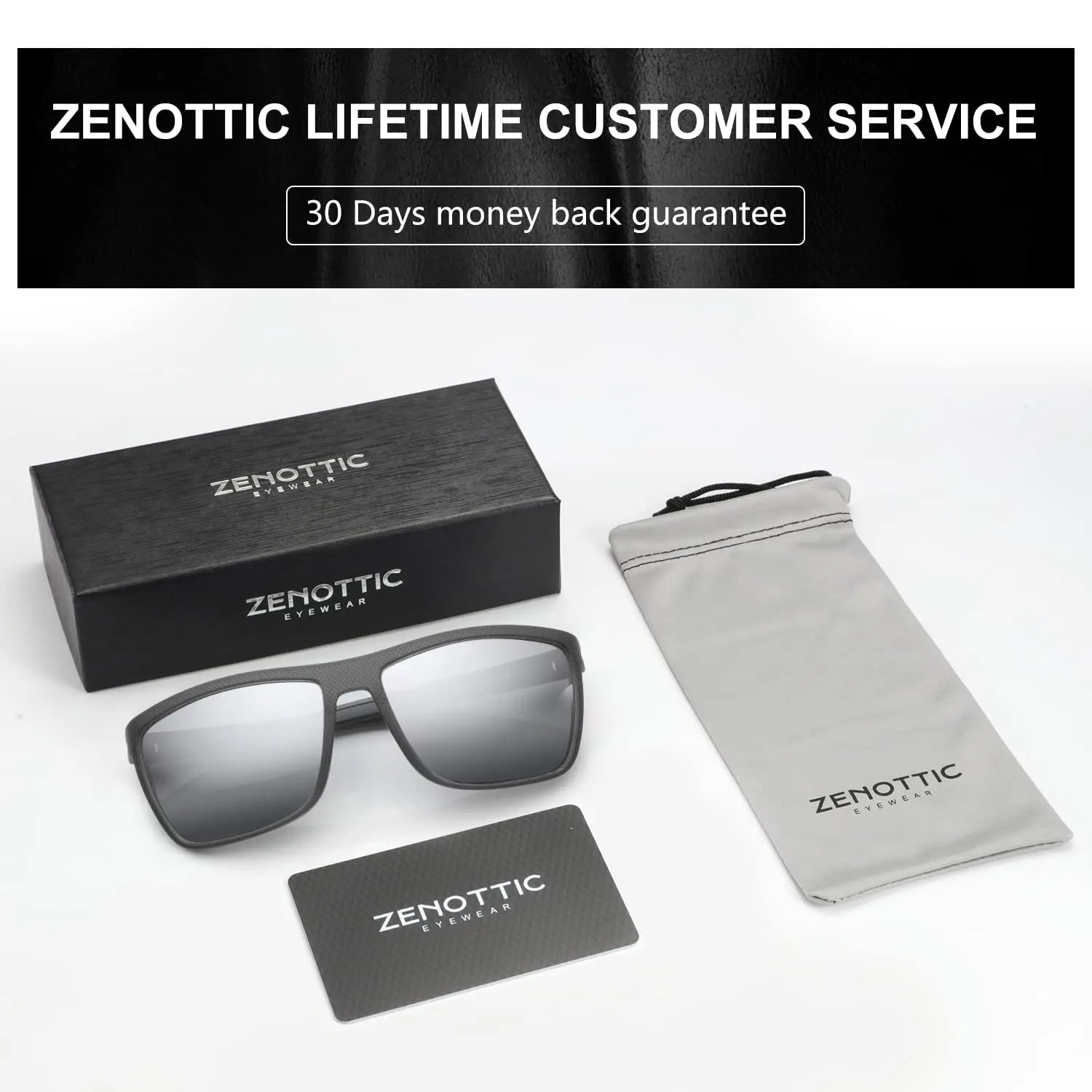 Zenottic Men's Polarized Sunglasses – UV400 TR90 Frame
