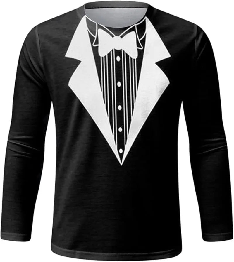 Dapper Gentleman Graphic Long Sleeve Tee
