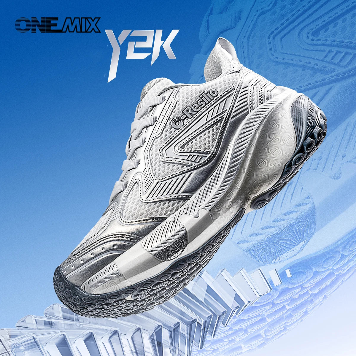 ONEMIX Retro Sport Shoes Round Toe Lace-Up Outdoor Function Low-Top Running Shoes Unisex Comfortable Cushion Jogging Sneakers