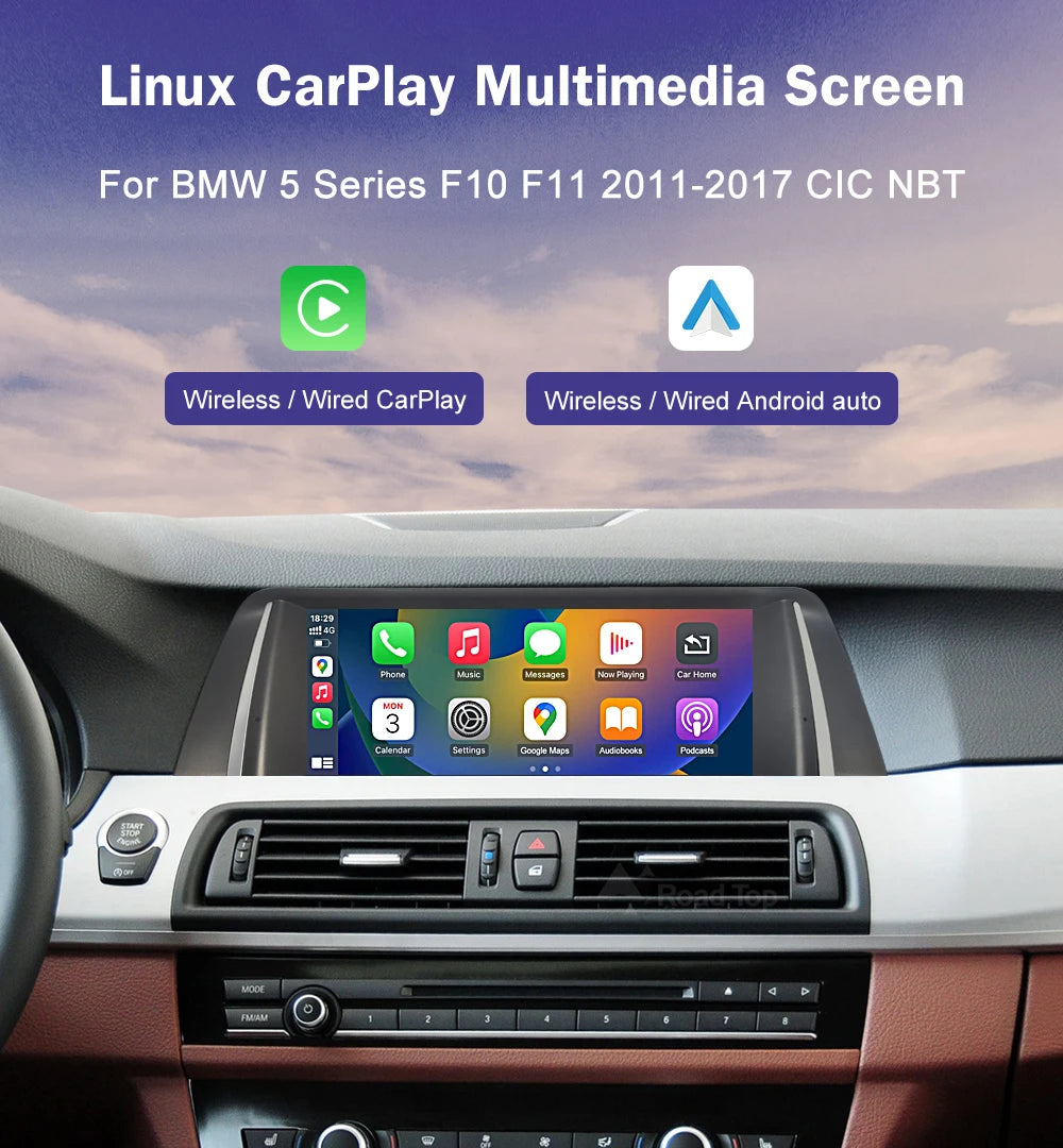 BMW 5 Series F10/F11 Multimedia Touch Screen | CarPlay & Android Auto