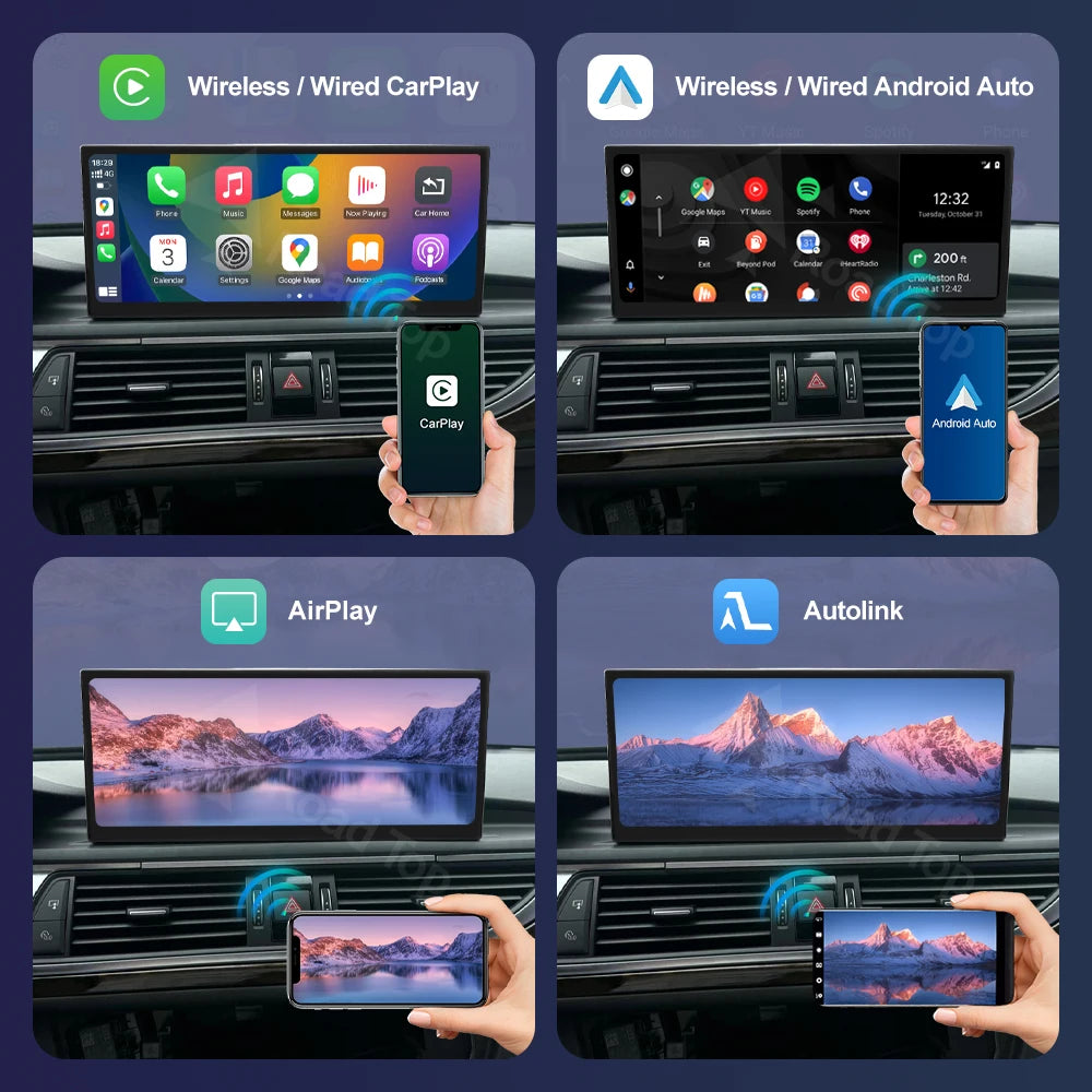 Road Top 12.3" CarPlay Screen for Audi A6 C6 A7 C7