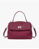 2026 NEW Autumn winter women's Natural Suede leather Crossbody Bag luxury designer Genuine Leather commuting messenger bag