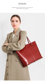 Burminsa Vintage Genuine Leather Tote Bag for Women