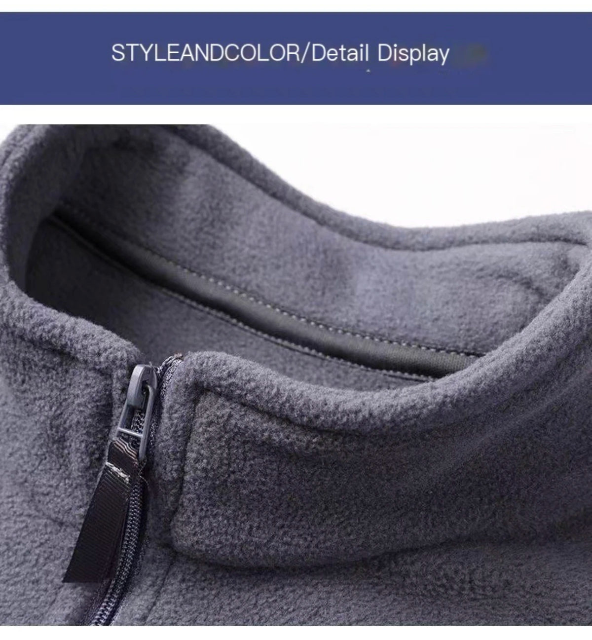 Men’s Fleece Half-Zip Stand-Collar Sweatshirt