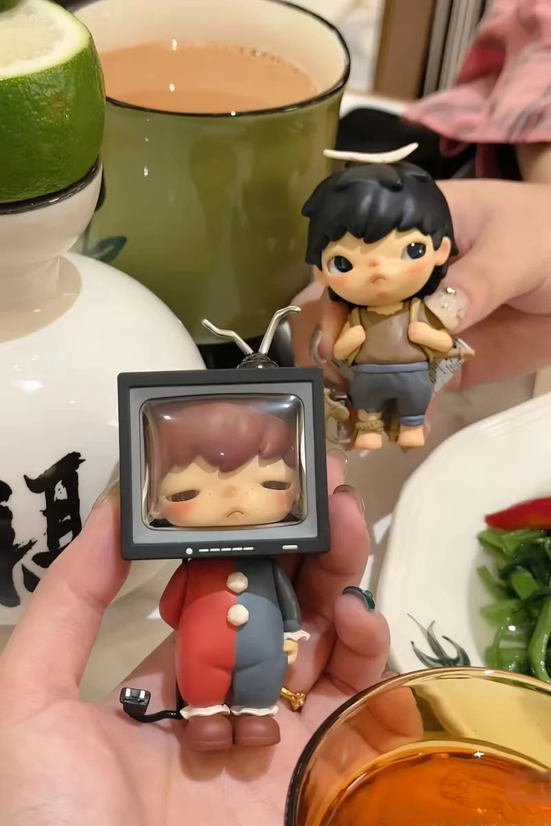 POP MART Hirono The Mime Series Figure Anime Cartoon Action Figurine Blind Box Toys Doll Cute Mysterious Box Birthday Boys Gifts