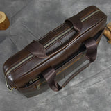 Genuine Leather Briefcase Bag for 15.6 inch laptop computer bag cowskin handbag for men male leather crossbody shoulder bag