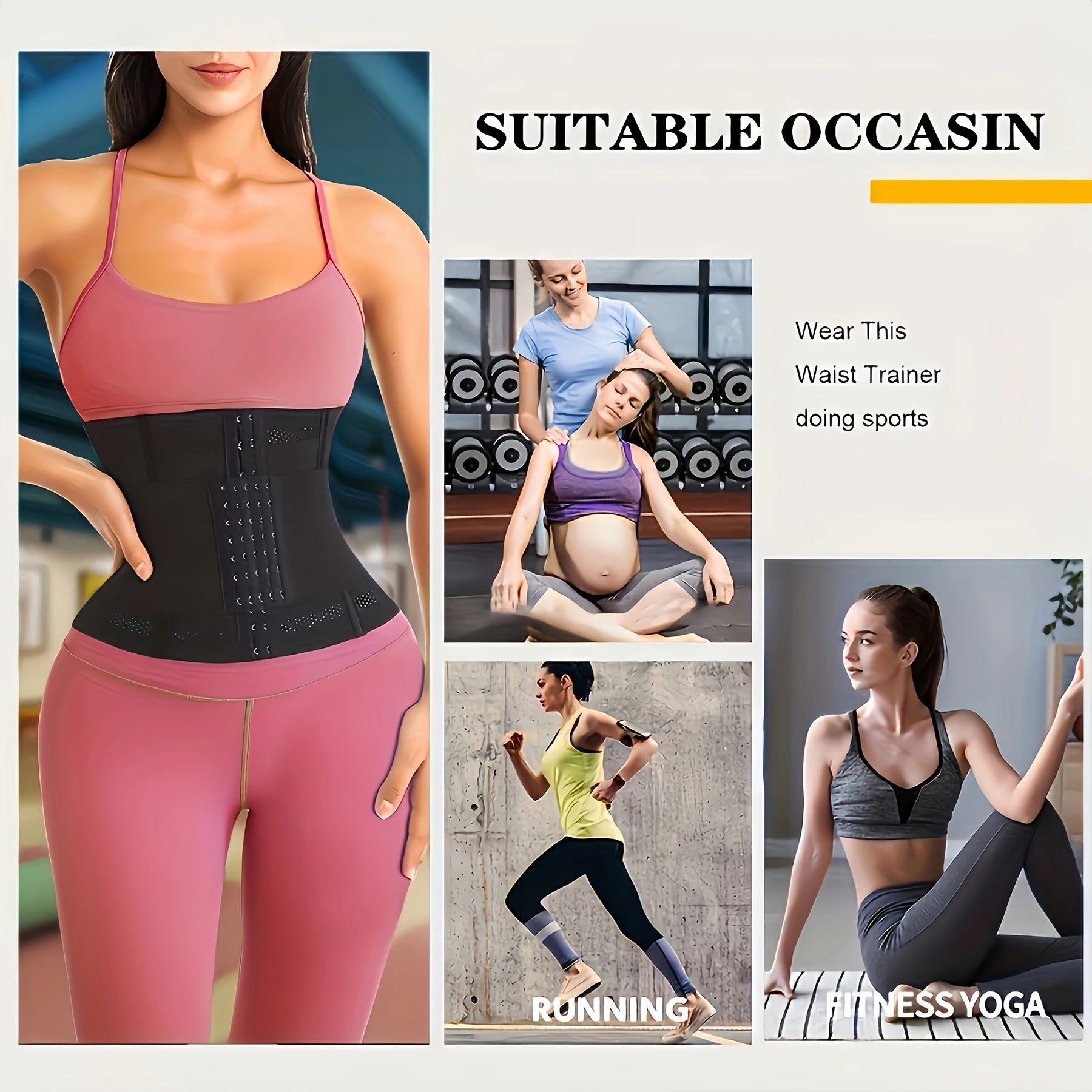 Women's Underbust Waist Trainer – Firm Control Sport Girdle & Hourglass Body Shaper