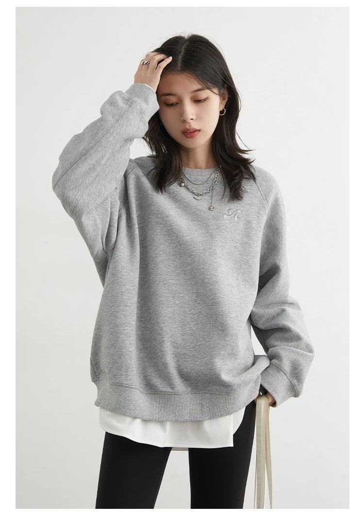Women's Embroidered Raglan Sweatshirt