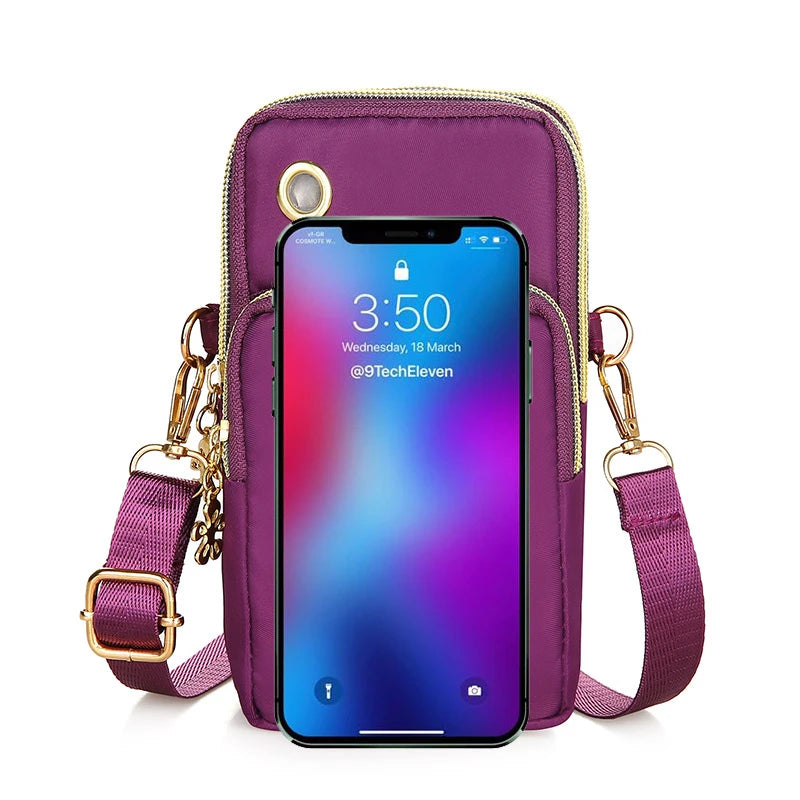 Women's Mini Crossbody Phone Bag – Flap Shoulder & Neck Pouch