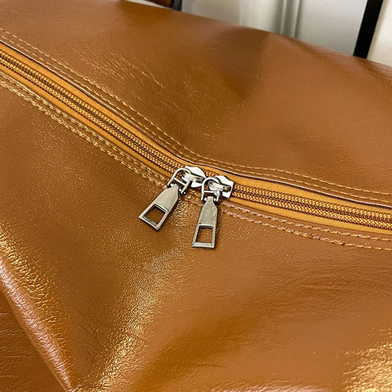 Fashion Leather Duffle Bag With Shoes Packet For Men and Women Luggage Travel Bag Sport Gym Fitness HandBag Mens Shoulder Bag