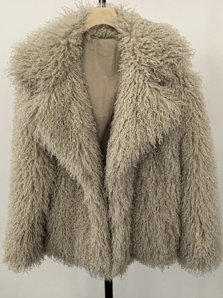 Plush Faux Fur Winter Coat