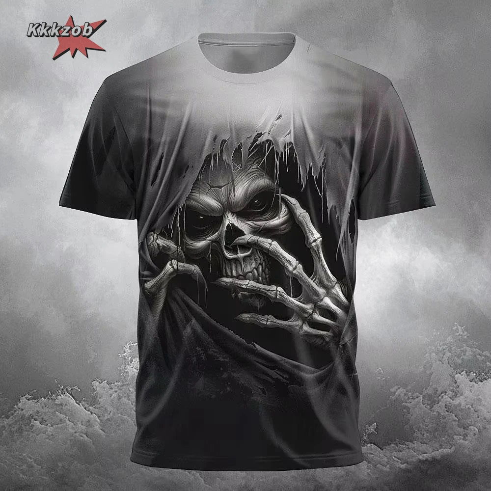 Men's Skull Beer Graphic T-Shirt