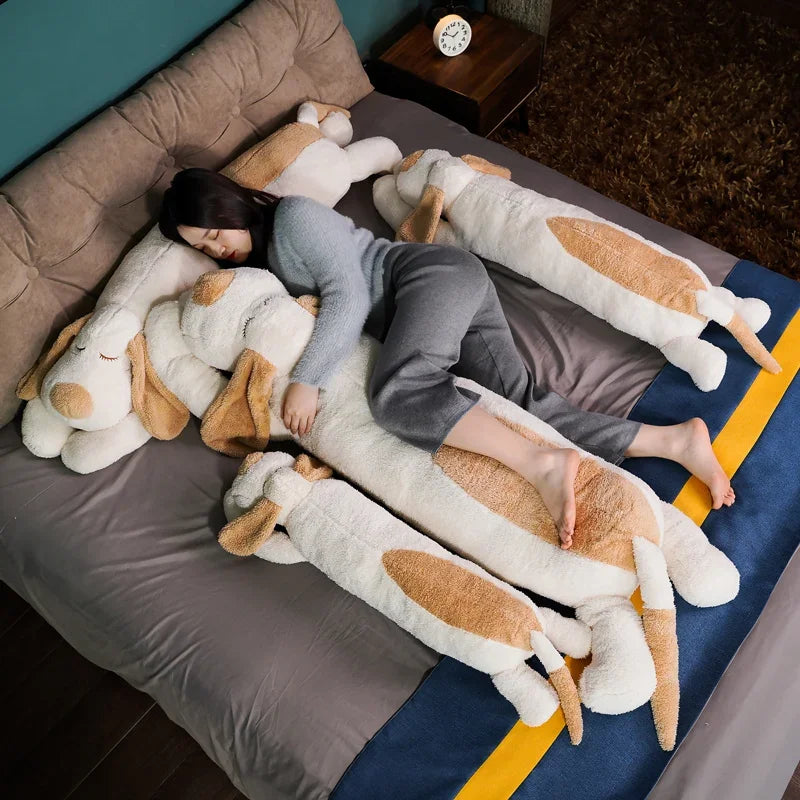 Giant Plush Dog Pillow – Cozy Stuffed Animal Cuddle Toy