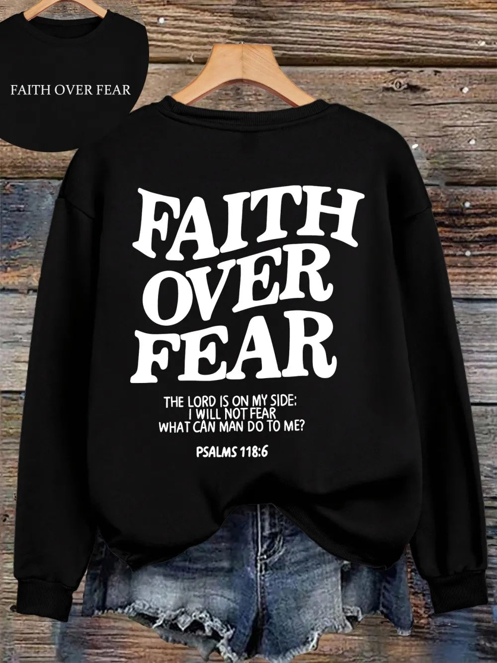 Faith Over Fear Fleece Hoodie