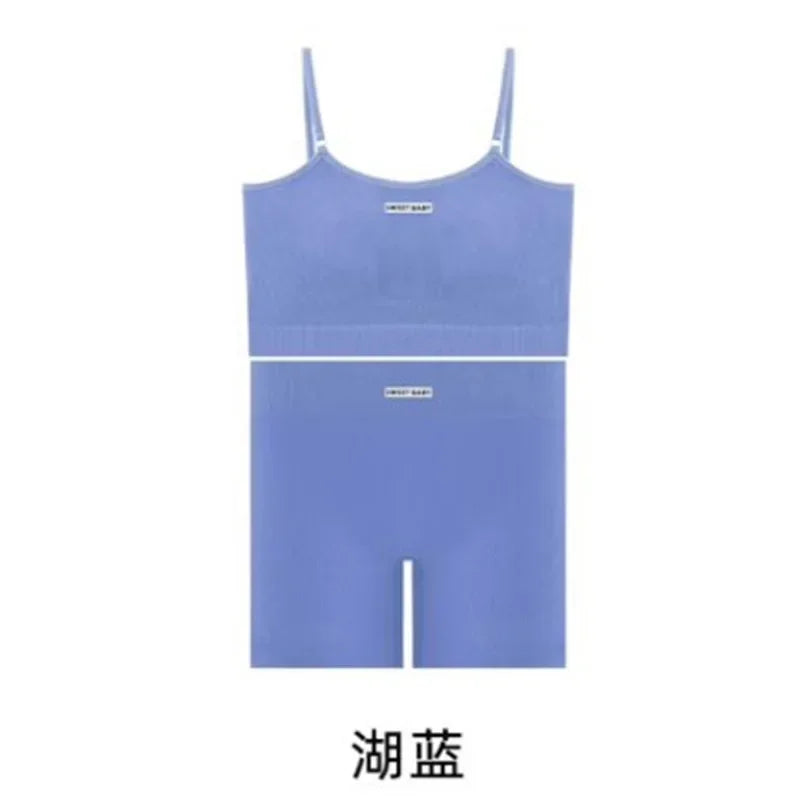 Women Seamless Yoga Sets Summer Fitness Workout Suits Sport Bra High Waist Leggings Sexy Outfits 2024 Female Casual Sportswear