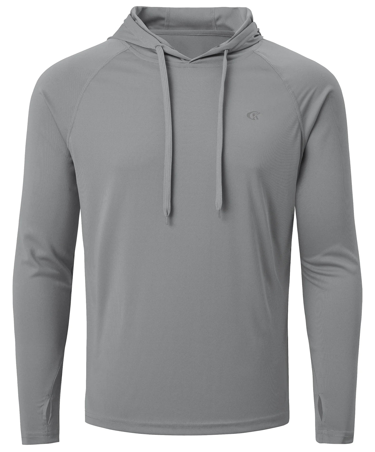 Summer Men's Long Sleeve UPF 50+ Hoodie T-Shirts, Rash Guard Quick Dry T-shirt Outdoor Sport Running Pullover