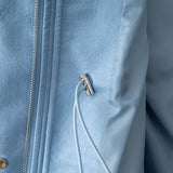 Adjustable Waist PU Leather Jacket