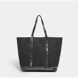 Women's Sequin Canvas Tote Bag