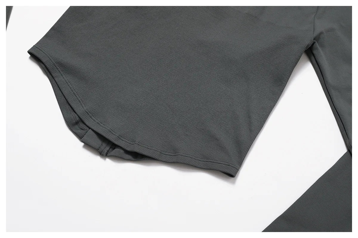 Performance Quarter-Zip Crop Top