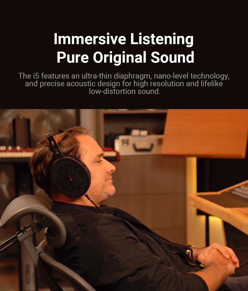 Fosi Audio i5 Open-Back Planar Magnetic Headphones