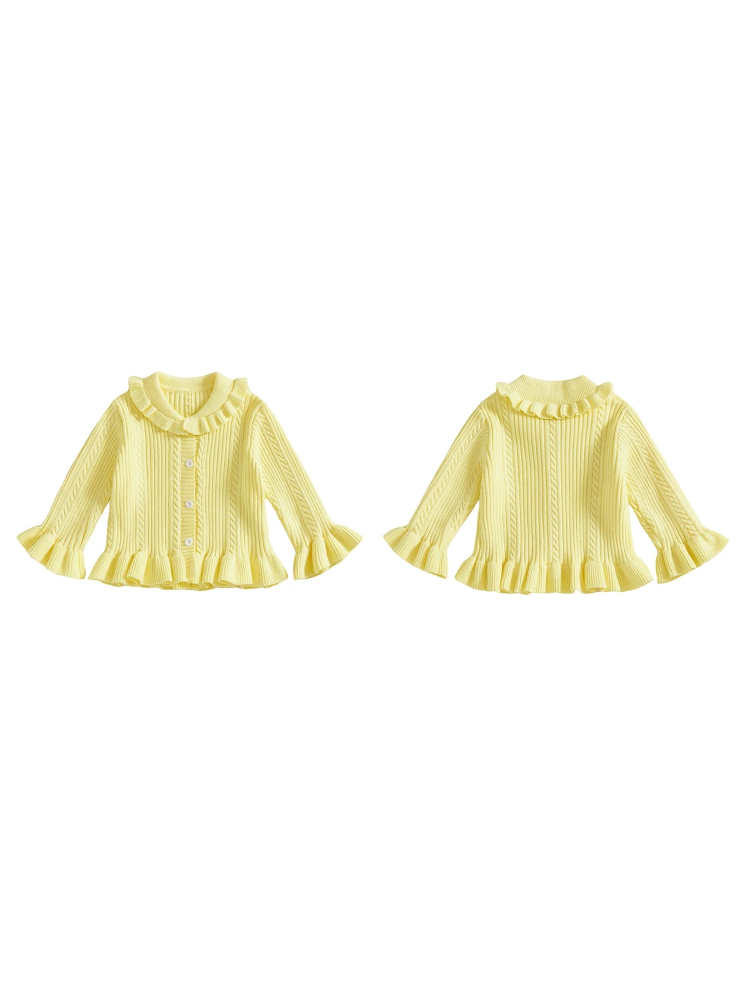 Classic Baby Girl V-Neck Knit Cardigan