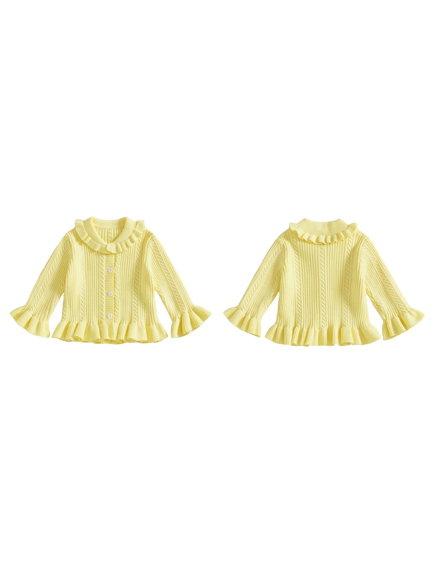 Classic Baby Girl V-Neck Knit Cardigan