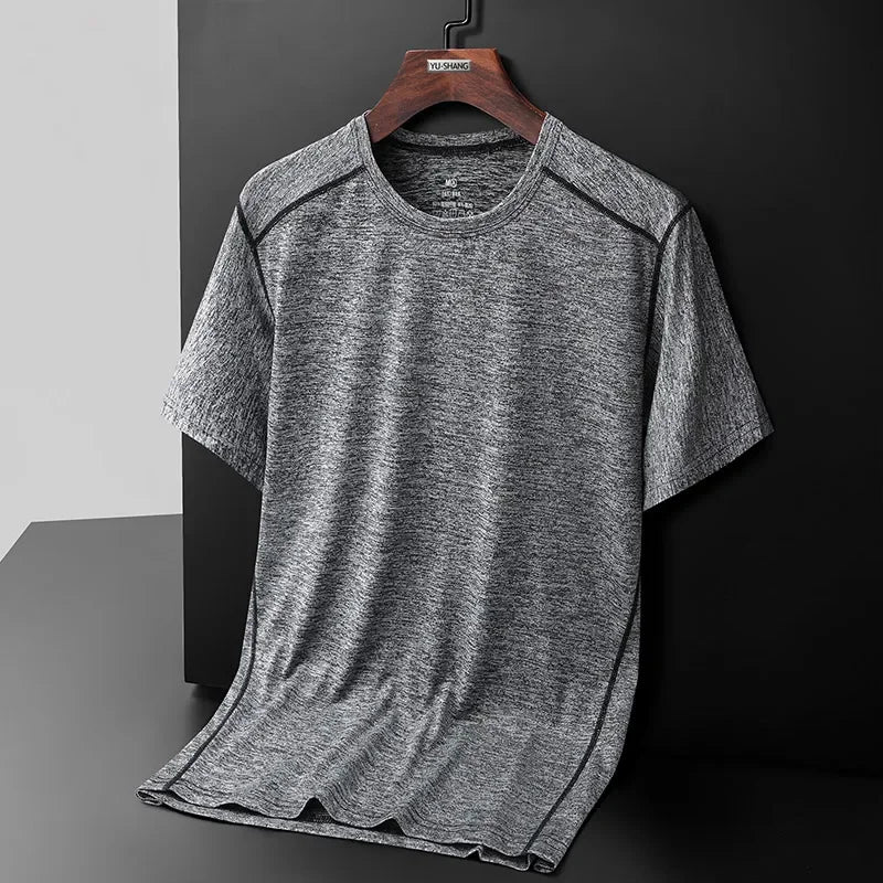 Men and Women's Breathable Camping Tee Shirt, Basic Sports Tops, Male and Female T-Shirts, Drop Shipping, Size Up to 8XL, Summer